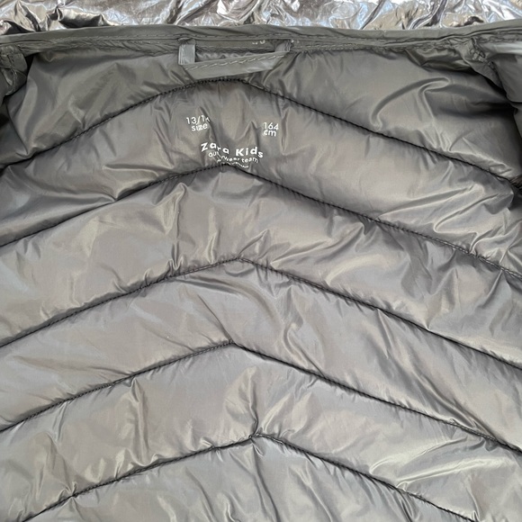 Zara kids metallic jacket, Size 13-14, can also be women’s XS, NWOT - Picture 6 of 8